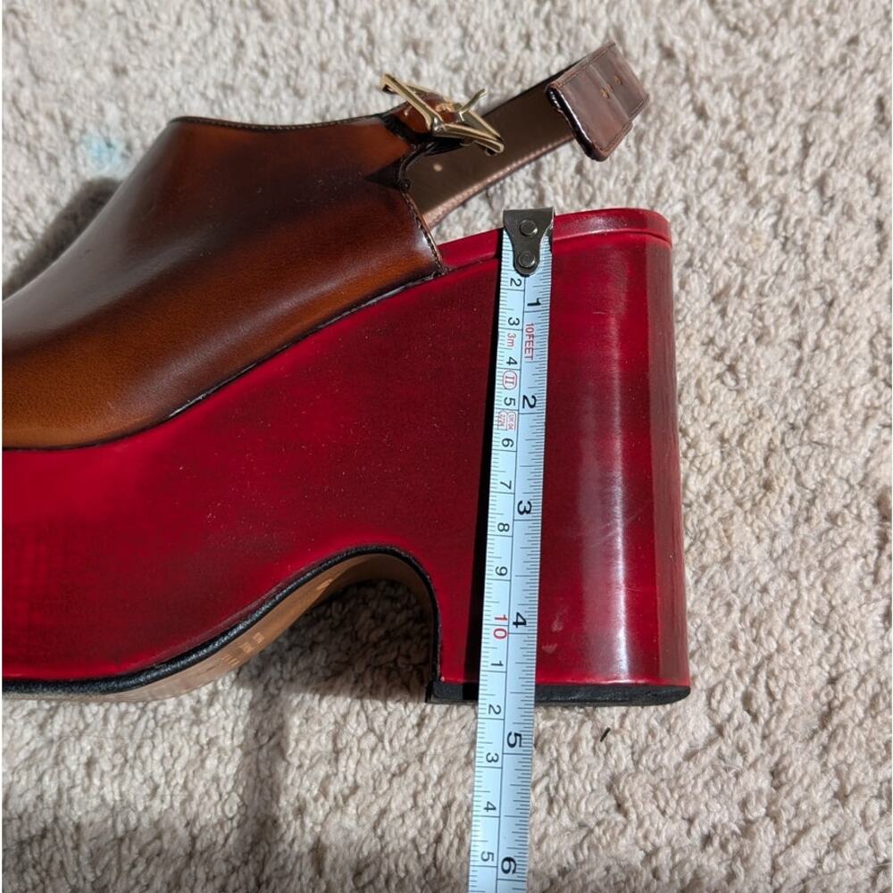Marni Italy Brown Leather Platform Sandals, size 40 - Picture 10 of 11